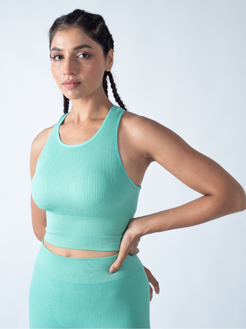 Crop Top - Green Ash