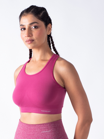 Sports Bra - Rose Wine